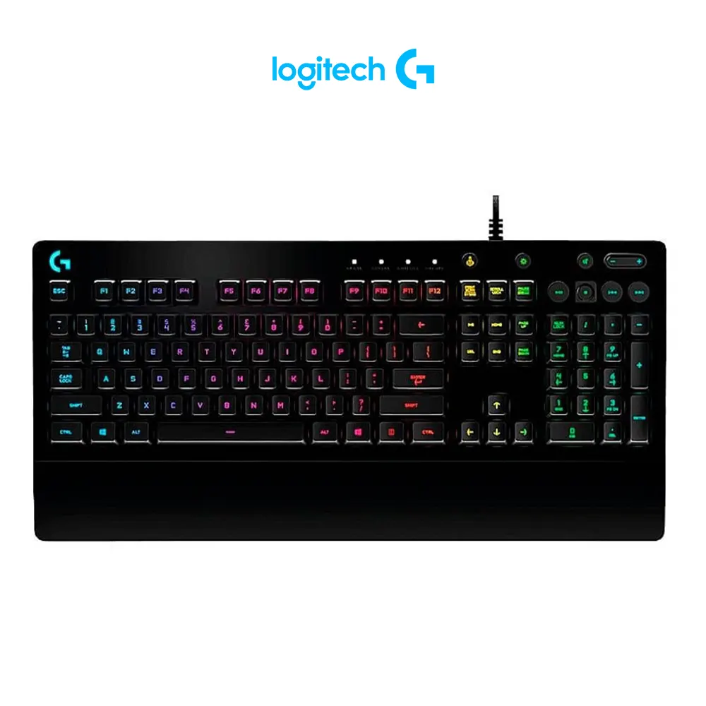 TECLADO GAMER LOGITECH SERIE G PRODIGY G213 QWERTY INGLES US COLOR NEGRO CON LUZ RGB NecdigitalStore Tienda Gamer