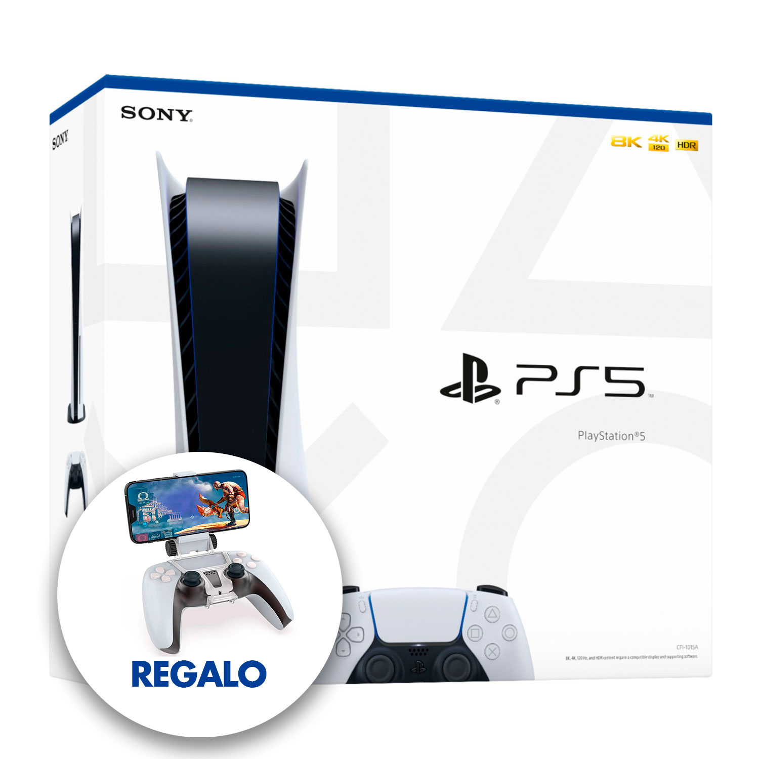 Consola Sony PlayStation 5 (PS5) con lector