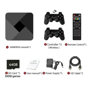CONSOLA RETRO MINI G5 PRO +30,000 JUEGOS 64GB ANDROID 9.1