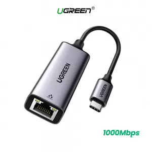 Adaptador UGREEN USB-C a Ethernet RJ45 Para MacBook, Laptop, Chromebook Dell XPS y más