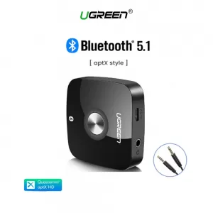 Receptor de Audio UGREEN Bluetooth 5.1 Aptx HD 2en1 Jack 3.5mm
