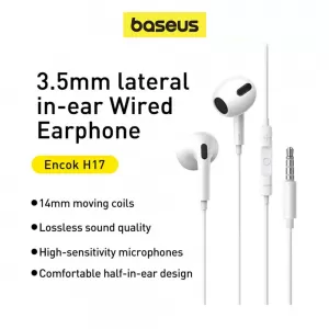 Audifonos Baseus H17 Jack 3.5mm C/ Microfono Para Xiaomi Samsung Android Apple