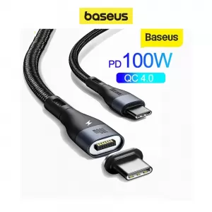 Cable Baseus USB-C 100W Zinc Magnetic iPad Huawei Xiaomi iMac MacBook