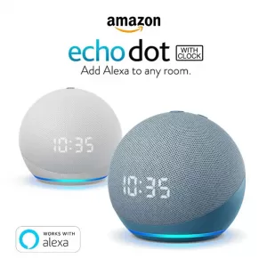 Amazon Echo Dot 4th Gen C/ Reloj – Altavoz Inteligente Alexa
