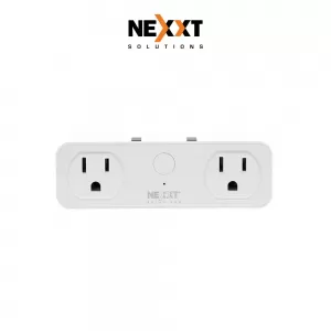 Enchufe inteligente wifi Nexxt NHP-D610 220V, 2 tomacorrientes universales, 2 puertos usb