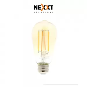 Foco vintage inteligente Nexxt NHB-A520 luz amarilla, wifi, 8w, tipo de bombilla E26/E27
