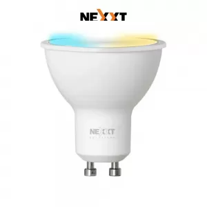 Foco dicroico inteligente Nexxt luz blanca y amarilla, wi-fi, 4w, tipo de bombilla MR16