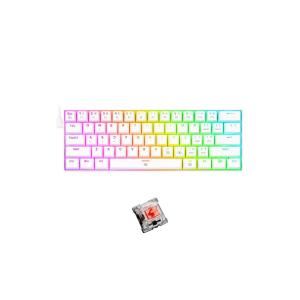 TECLADO REDRAGON DRAGONBORN K630 | INGLES | MECANICO | SW-BLUE | RGB | BLANCO