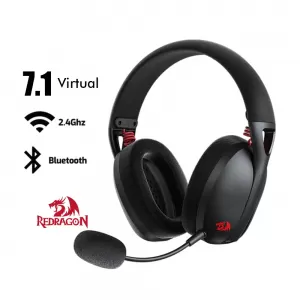 AUDIFONO REDRAGON IRE PRO H848 | BLUETOOTH- INALAMBRICO- USB | 7.1 | NEGRO