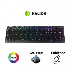 TECLADO HALION JUPITER HA-KG939 | MECANICO | SW-BLUE | RGB