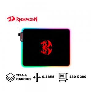 MOUSEPAD REDRAGON PLUTO | M | 330 X 260 | 0.3MM | RGB