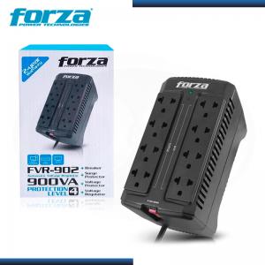 ESTABILIZADOR FORZA FVR-902 900VA 8 TOMAS