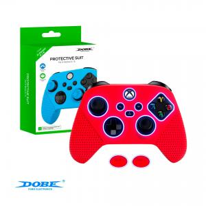 FUNDA DE SILICONA PARA MANDOS XBOX SERIE X/S CON GRIP COLOR ROJO TYX-0626