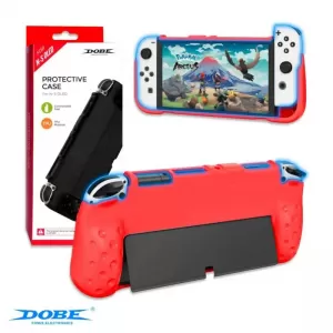 CASE PROTECTOR PARA NINTENDO SWITCH OLED ROJO DOBE TNS-1142