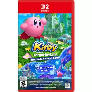 VIDEOJUEGO KIRBY AND THE FORGOTTEN LANDS + STAR CROSSED WORLD SWITCH 2 LATAM