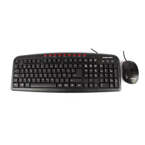 COMBO HALION KM-2011+MO-040 | TECLADO + MOUSE
