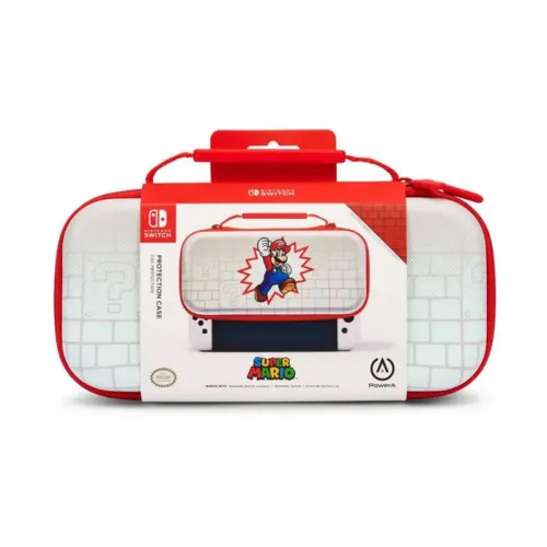 GAME TRAVELER DELUXE TRAVEL CASE NINTENDO SWITCH MARIO BLANCO Y ROJO