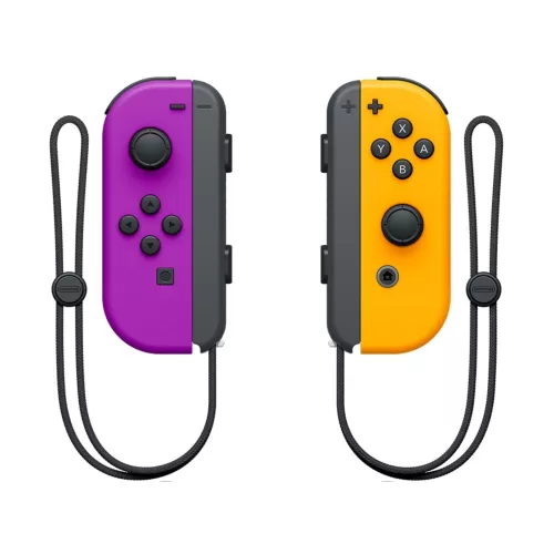 MANDO NINTENDO SWITCH JOY-CON (L/R)  MORADO NEON/ANARANJADO NEON
