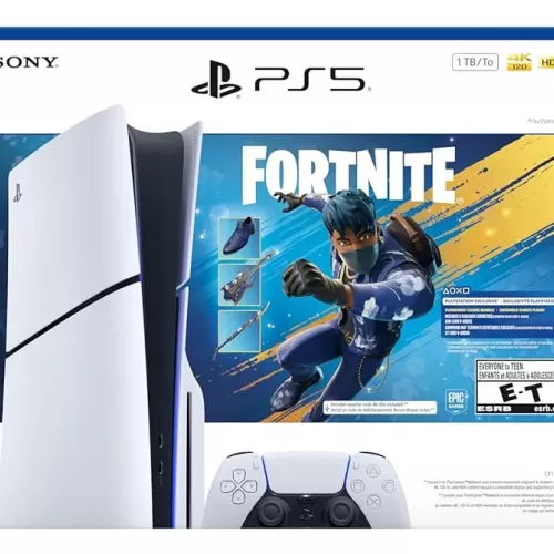 CONSOLA PLAYSTATION 5 SLIM CON LECTOR + FORTNITE FLOWERING CAOS
