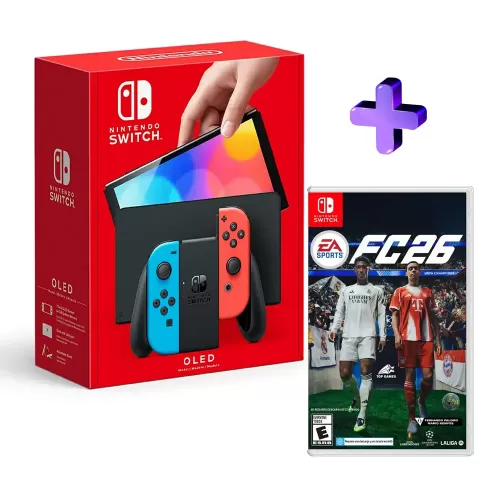 PACK CONSOLA NINTENDO SWITCH OLED + VIDEOJUEGO FC 26 SWITCH 