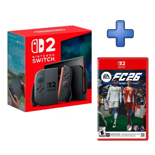 PACK CONSOLA NINTENDO SWITCH 2 + VIDEOJUEGO FC 26 SWITCH 2 