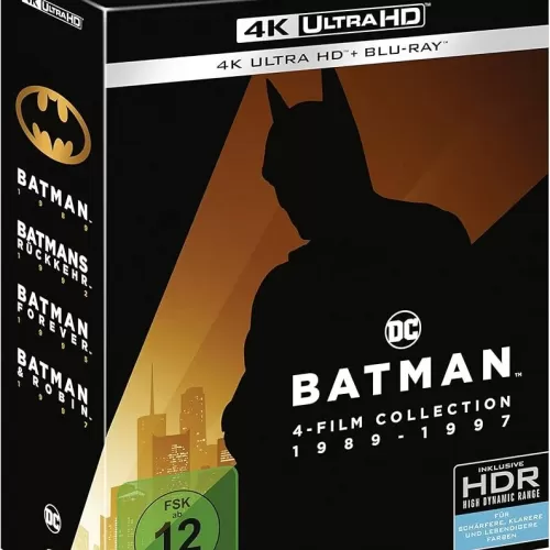 COLECCIÓN 4 PELÍCULAS BATMAN (1989-1997) - 4K ULTRA HD + BLU-RAY