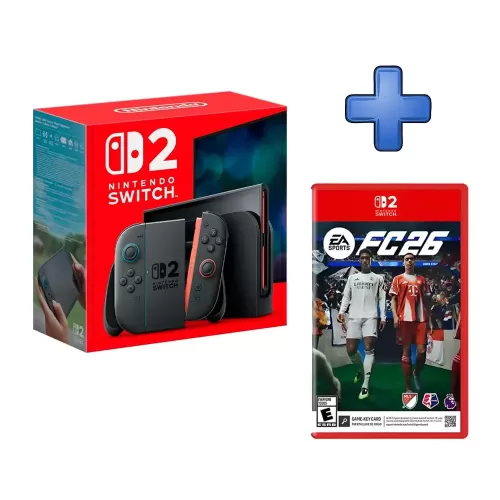 PACK CONSOLA NINTENDO SWITCH 2 + VIDEOJUEGO FC 26 SWITCH 2 